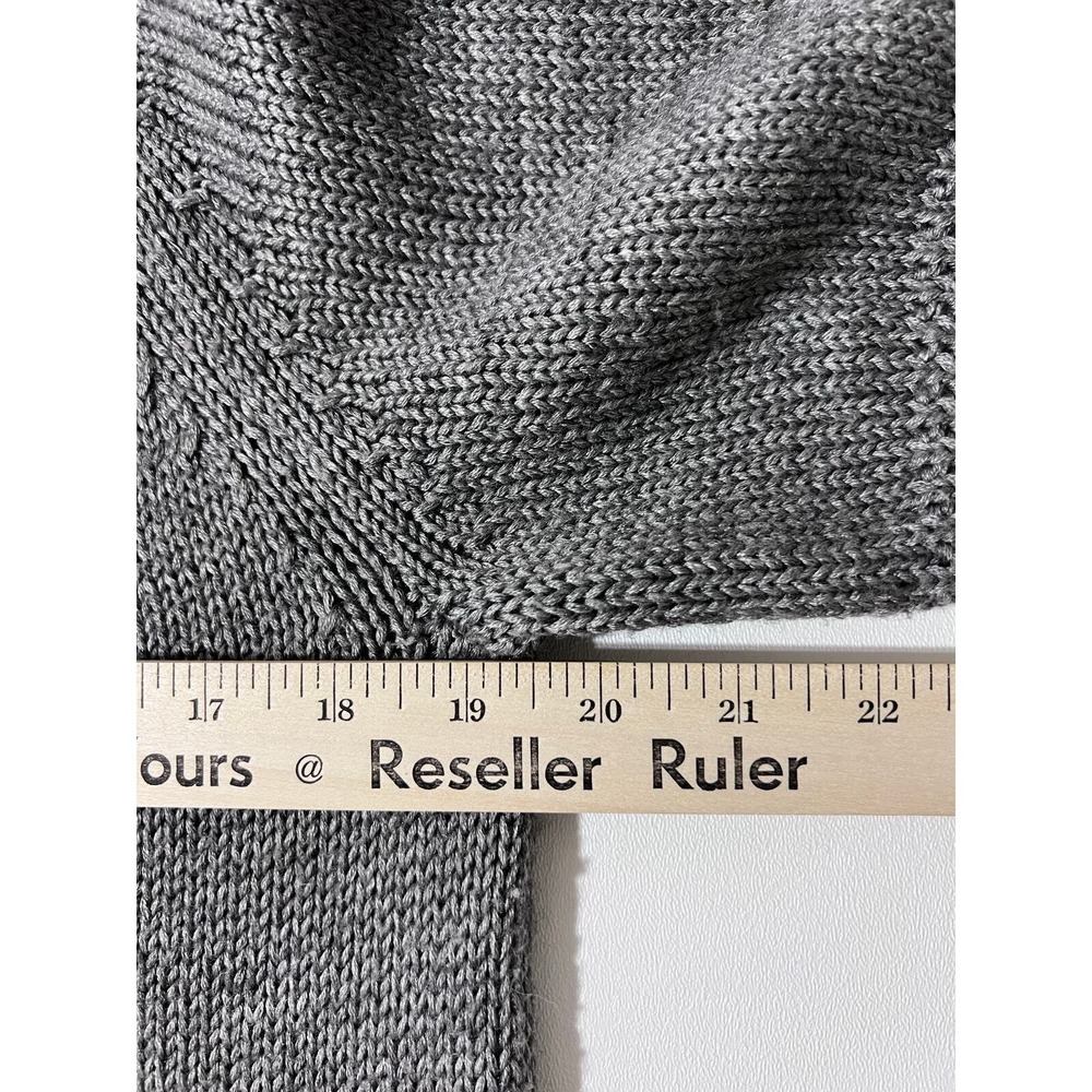 Coldwater Creek Women Sweater Large Gray Full Zip Wool Blend Lagenlook - Picture 4 of 9